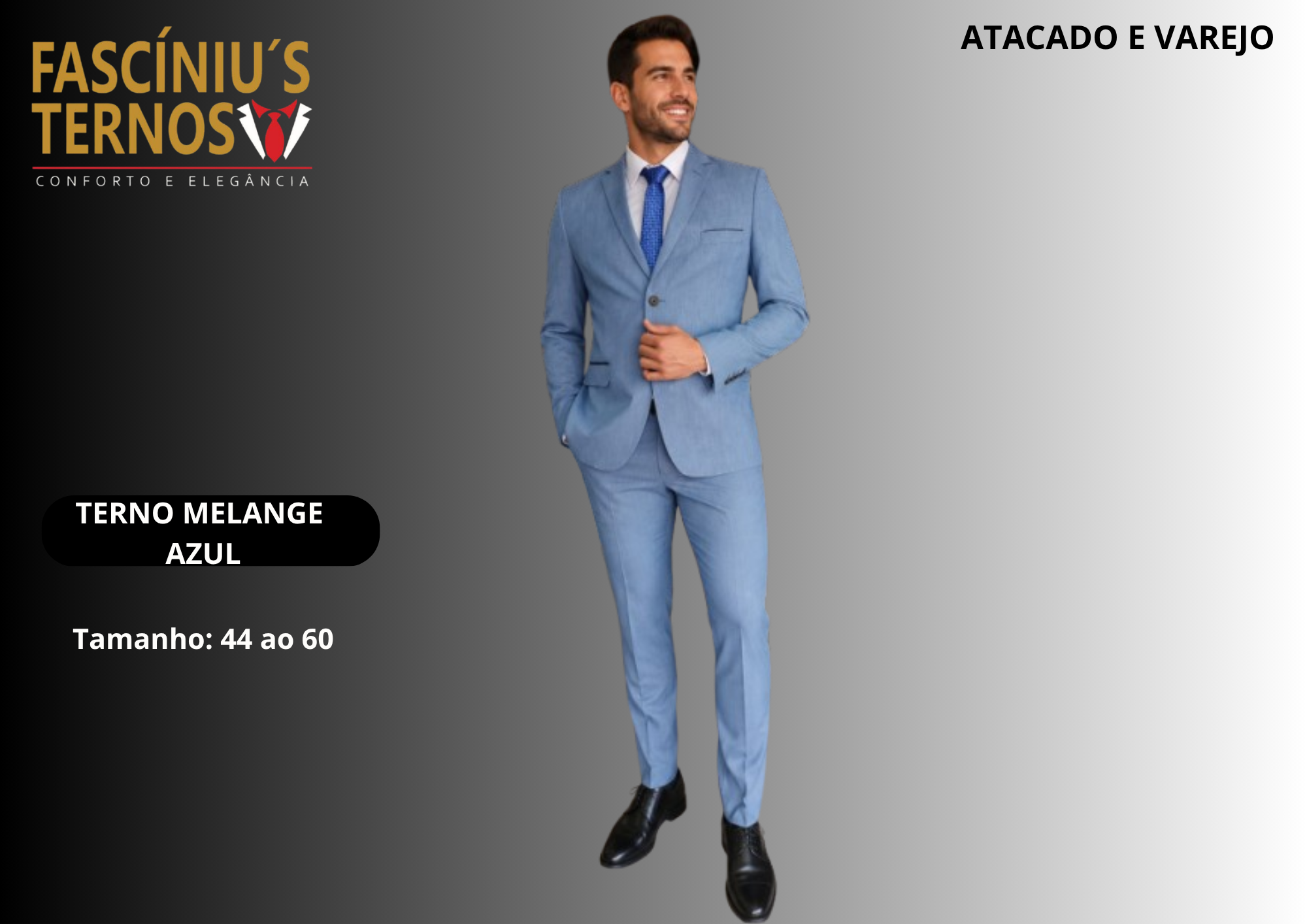 Terno Slim Microfibra Melange